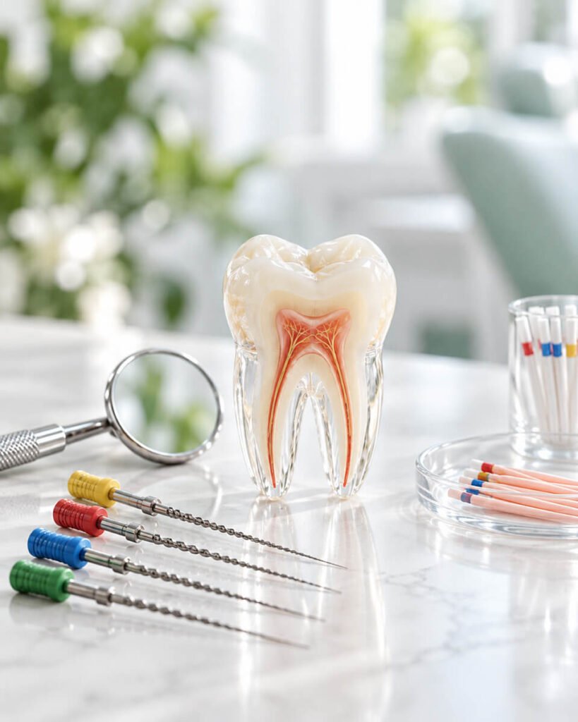 Danties šaknų kanalų anatomija ir endodontinio gydymo instrumentai – dantų šaknų kanalų gydymas Kaune